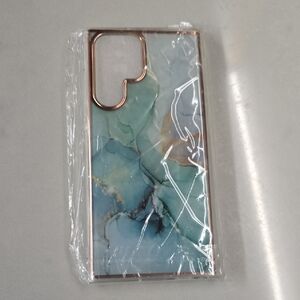 Elegant Blue and Gold Phone Case
